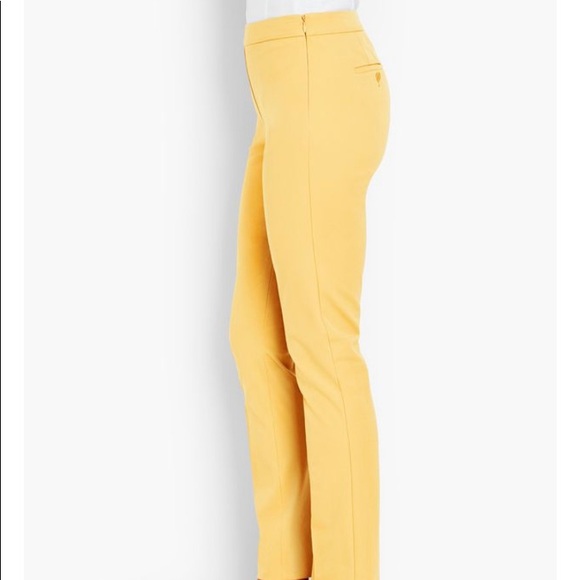 NWT TALBOTS CHATHAM ANKLE PANTS - Yellow - Picture 4 of 5